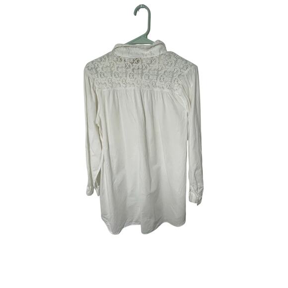 Victoria Secret Gold Label Vintage Victorian Long Sleeve Button Up Nightgown M - Picture 3 of 5